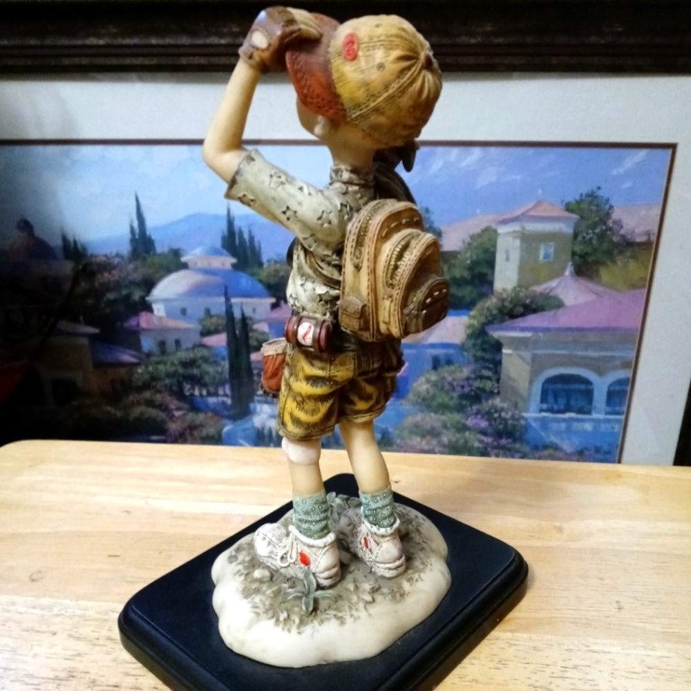 THE BEACHCOMERS COASTAL⛵🐧10.5",LIFE RESIN FIGURINE 1989 DECOR.